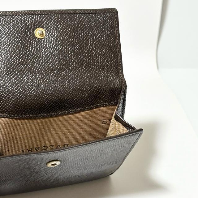 BVLGARI ブルガリ レザー 二つ折り 財布 レディース メンズ ブラウン < ブランド  BVLGARI ブルガリ レザー 二つ折り 財布 レディース メンズ ブラウン < ブランドの