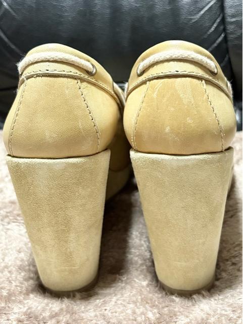 新品 近い 美品 A.P.C アーペーセー 定価6万円程 レザー 革 ウェッジソール 厚底 パンプス 38(24cm)海外ブランド < 女性ファッション 新品 近い 美品 A.P.C アーペーセー 定価6万円程 レザー 革 ウェッジソール 厚底 パンプス 38(24cm)海外ブランド < 女性ファッションの