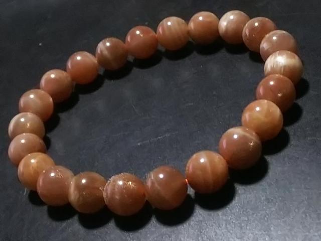 天然石★オレンジムーンストーン 9mm ブレス < 女性アクセサリー/時計 天然石★オレンジムーンストーン 9mm ブレス < 女性アクセサリー/時計の