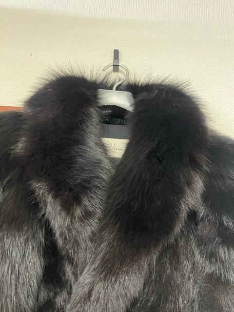 サガフォックス ブラックファーコート 毛皮 コート ROYAL Belle Vison 9号 < 女性ファッション サガフォックス ブラックファーコート 毛皮 コート ROYAL Belle Vison 9号 < 女性ファッションの