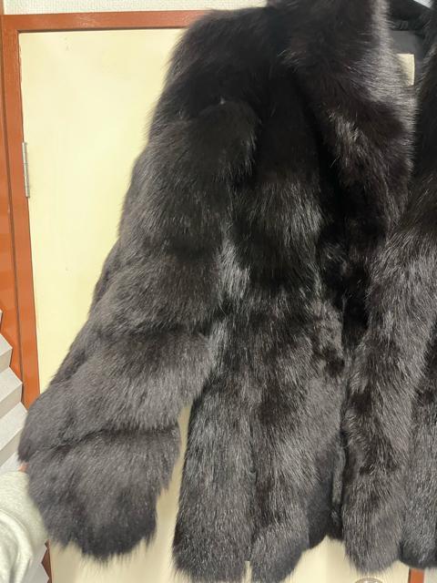 サガフォックス ブラックファーコート 毛皮 コート ROYAL Belle Vison 9号 < 女性ファッション サガフォックス ブラックファーコート 毛皮 コート ROYAL Belle Vison 9号 < 女性ファッションの