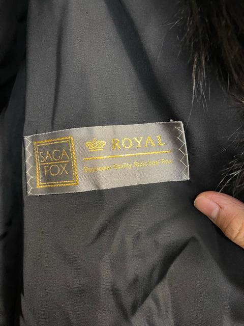 サガフォックス ブラックファーコート 毛皮 コート ROYAL Belle Vison 9号 < 女性ファッション サガフォックス ブラックファーコート 毛皮 コート ROYAL Belle Vison 9号 < 女性ファッションの