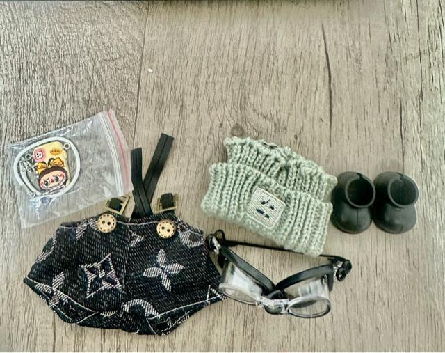 ラブブ洋服 Labubuぬいぐるみ着 17cm着せ替え服 ぬい服 5点セット < おもちゃ ラブブ洋服 Labubuぬいぐるみ着 17cm着せ替え服 ぬい服 5点セット < おもちゃの