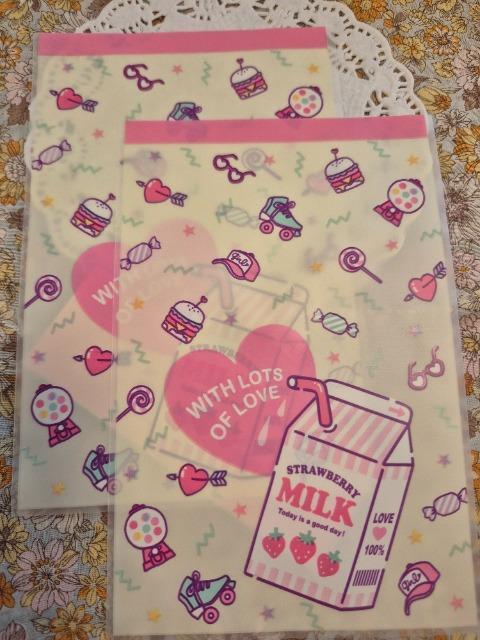 お裾分け☆スイーツ柄ラッピングバック2枚☆ < インテリア/ライフ お裾分け☆スイーツ柄ラッピングバック2枚☆ < インテリア/ライフの