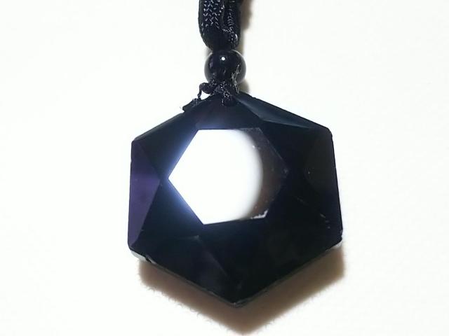 天然石★オニキス 六芒星(ダビデの星) ネックレス < 女性アクセサリー/時計 天然石★オニキス 六芒星(ダビデの星) ネックレス < 女性アクセサリー/時計の