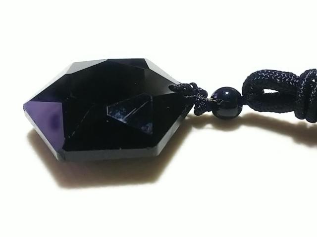 天然石★オニキス 六芒星(ダビデの星) ネックレス < 女性アクセサリー/時計 天然石★オニキス 六芒星(ダビデの星) ネックレス < 女性アクセサリー/時計の