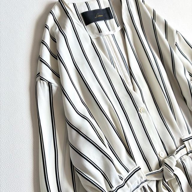 ◆美品◆3万◆Liesse◆ストライプシャツワンピース◆スプリングコート◆F < 女性ファッション ◆美品◆3万◆Liesse◆ストライプシャツワンピース◆スプリングコート◆F < 女性ファッションの