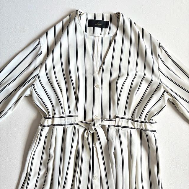 ◆美品◆3万◆Liesse◆ストライプシャツワンピース◆スプリングコート◆F < 女性ファッション ◆美品◆3万◆Liesse◆ストライプシャツワンピース◆スプリングコート◆F < 女性ファッションの