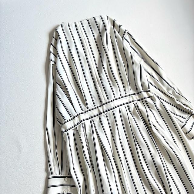 ◆美品◆3万◆Liesse◆ストライプシャツワンピース◆スプリングコート◆F < 女性ファッション ◆美品◆3万◆Liesse◆ストライプシャツワンピース◆スプリングコート◆F < 女性ファッションの