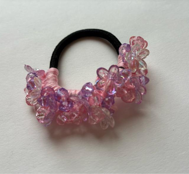 ハンドメイド ヘアゴム キラキラビーズ 盛り盛り♪ さくらいっぱい♪♪ < 女性ファッション ハンドメイド ヘアゴム キラキラビーズ 盛り盛り♪ さくらいっぱい♪♪ < 女性ファッションの