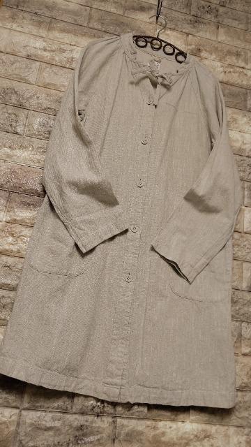 *samansa Mos2* コットンリネン ネックribbon 羽織ワンピース < ブランド *samansa Mos2* コットンリネン ネックribbon 羽織ワンピース < ブランドの