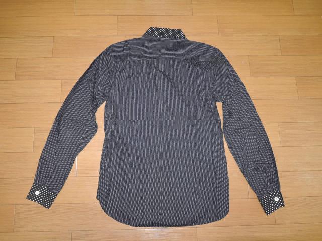 RESONATE ドット柄シャツ M 黒白 リゾネイト グッドイナフ 薄手 < ブランド  RESONATE ドット柄シャツ M 黒白 リゾネイト グッドイナフ 薄手 < ブランドの