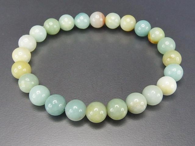 AAアマゾナイト約8mmブレスレット天然石希望の石 < 女性アクセサリー/時計  AAアマゾナイト約8mmブレスレット天然石希望の石  < 女性アクセサリー/時計の