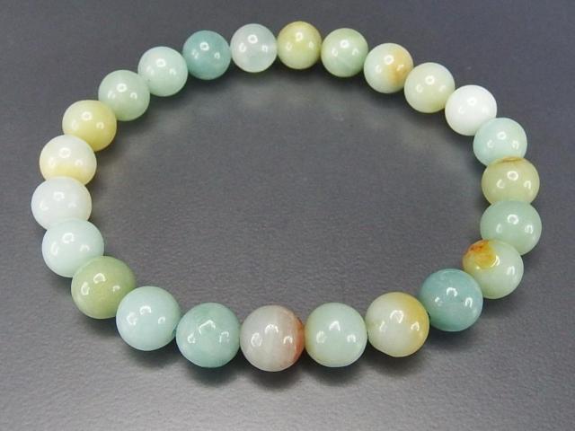 AAアマゾナイト約8mmブレスレット天然石希望の石 < 女性アクセサリー/時計  AAアマゾナイト約8mmブレスレット天然石希望の石 < 女性アクセサリー/時計の
