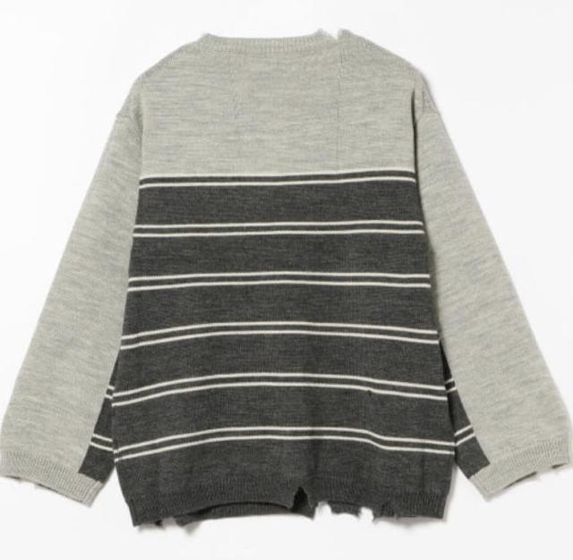 メンズ ストライプ ダメージ加工スウェット < 男性ファッション  メンズ ストライプ ダメージ加工スウェット < 男性ファッションの