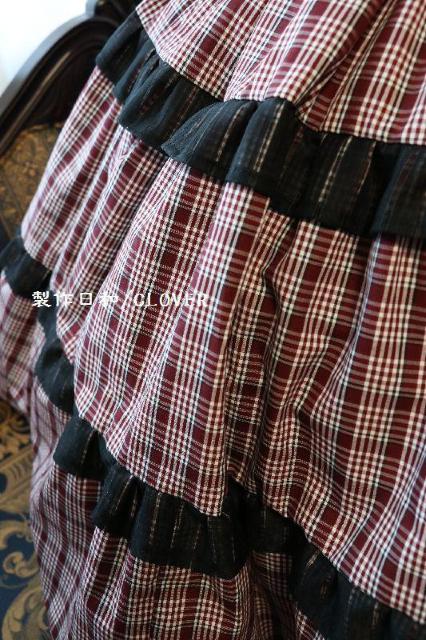 赤チェックOP S~Mサイズ < 女性ファッション  赤チェックOP S~Mサイズ < 女性ファッションの