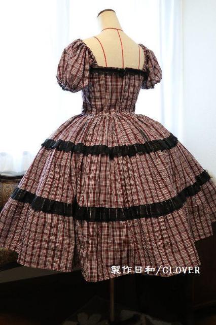 赤チェックOP S~Mサイズ < 女性ファッション  赤チェックOP S~Mサイズ < 女性ファッションの