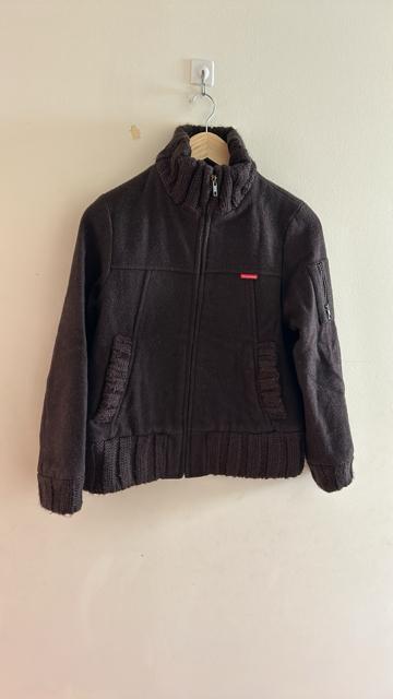 アースミュージックアンドエコロジー フロントジップ ブルゾン 黒 ブラック サイズ0 < ブランド  アースミュージックアンドエコロジー フロントジップ ブルゾン 黒 ブラック サイズ0  < ブランドの