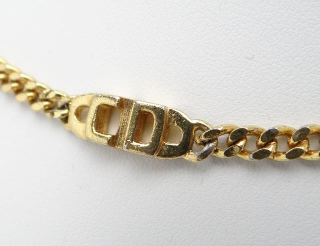 Christian Dior ディオール CDロゴ 喜平 ゴールドチェーン チョーカーネックレス<USED>【送料無料】 < ブランド Christian Dior ディオール CDロゴ 喜平 ゴールドチェーン チョーカーネックレス<USED>【送料無料】 < ブランドの