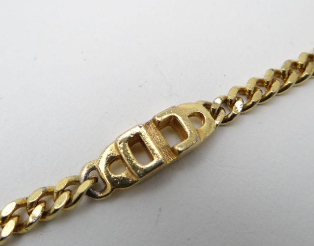 Christian Dior ディオール CDロゴ 喜平 ゴールドチェーン チョーカーネックレス<USED>【送料無料】 < ブランド Christian Dior ディオール CDロゴ 喜平 ゴールドチェーン チョーカーネックレス<USED>【送料無料】 < ブランドの