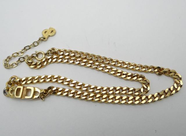 Christian Dior ディオール CDロゴ 喜平 ゴールドチェーン チョーカーネックレス<USED>【送料無料】 < ブランド Christian Dior ディオール CDロゴ 喜平 ゴールドチェーン チョーカーネックレス<USED>【送料無料】 < ブランドの