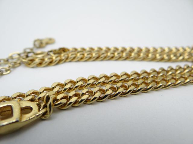 Christian Dior ディオール CDロゴ 喜平 ゴールドチェーン チョーカーネックレス<USED>【送料無料】 < ブランド Christian Dior ディオール CDロゴ 喜平 ゴールドチェーン チョーカーネックレス<USED>【送料無料】 < ブランドの