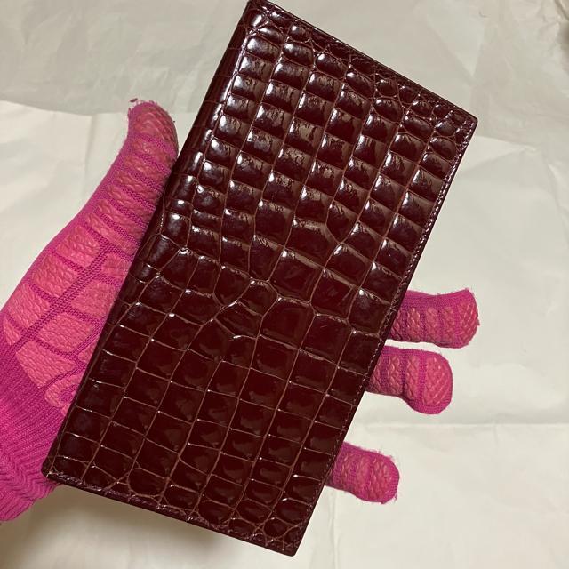 【アンティーク】【ROZETY】 エナメル クロコ / レザー 長財布 札入れ < 男性ファッション 【アンティーク】【ROZETY】 エナメル クロコ / レザー 長財布 札入れ < 男性ファッションの