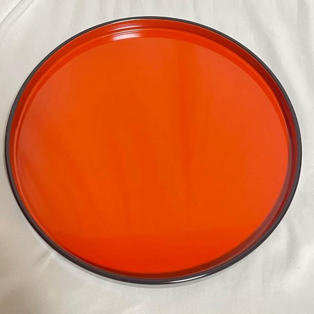 未使用 輪島塗 お盆 Φ25.5cm 丸型 丸盆 無地 黒 内朱塗 漆塗 漆器 < インテリア/ライフ 未使用 輪島塗 お盆 Φ25.5cm 丸型 丸盆 無地 黒 内朱塗 漆塗 漆器 < インテリア/ライフの