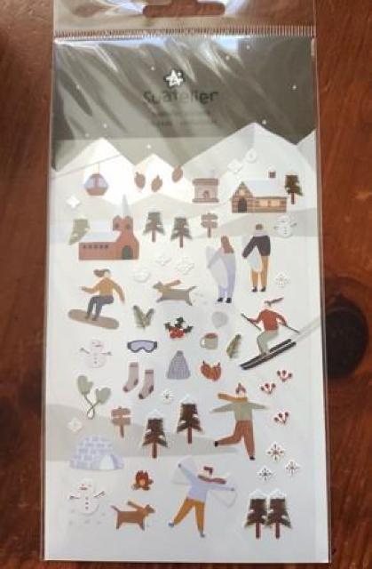 スワテリエ韓国かわいい シール ステッカー スキー 雪遊び < インテリア/ライフ スワテリエ韓国かわいい シール ステッカー スキー 雪遊び < インテリア/ライフの