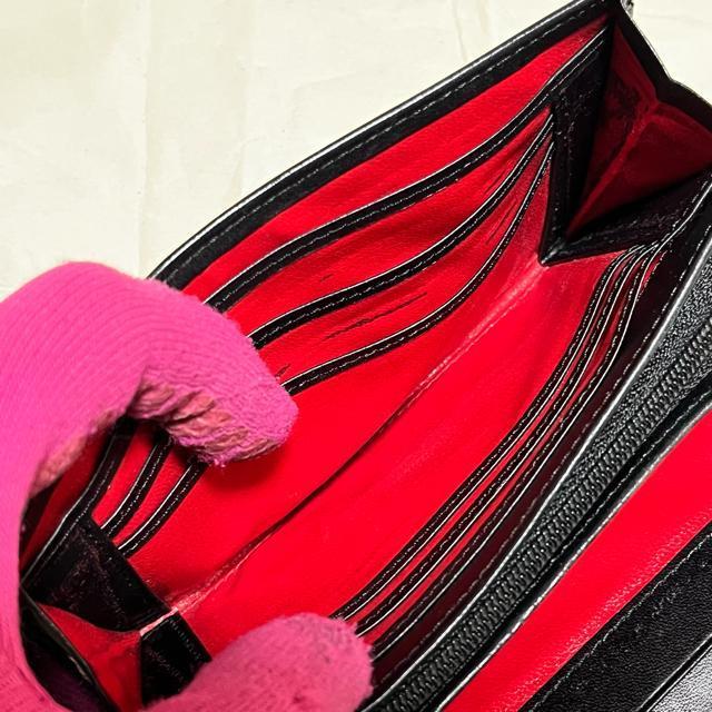 【訳あり】【KENZO / ケンゾー】 レザー / 二つ折り財布 花柄 ブラック < ブランド 【訳あり】【KENZO / ケンゾー】 レザー / 二つ折り財布 花柄 ブラック < ブランドの