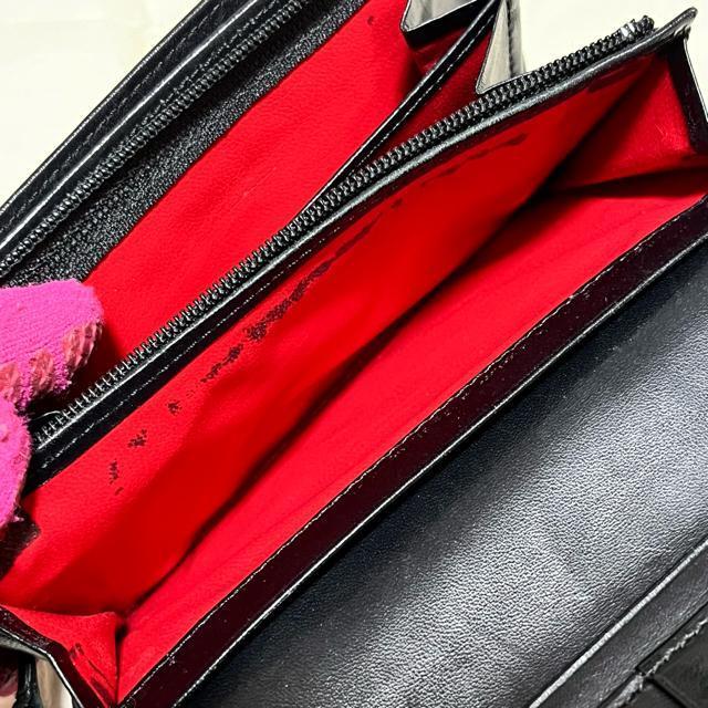 【訳あり】【KENZO / ケンゾー】 レザー / 二つ折り財布 花柄 ブラック < ブランド 【訳あり】【KENZO / ケンゾー】 レザー / 二つ折り財布 花柄 ブラック < ブランドの