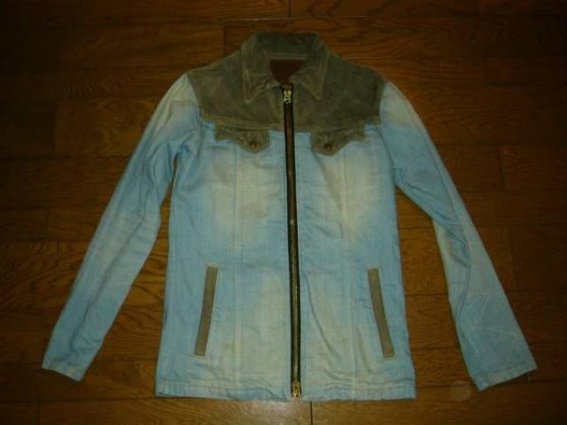 新品BACKBONEバックボーンレザー切替加工デニムジャケットLCOW < ブランド  新品BACKBONEバックボーンレザー切替加工デニムジャケットLCOW  < ブランドの