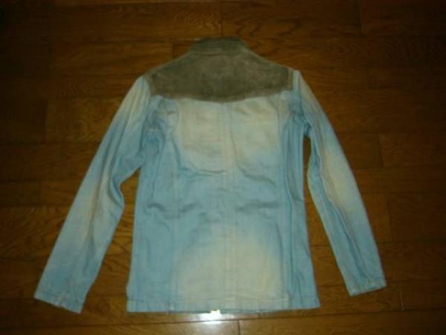 新品BACKBONEバックボーンレザー切替加工デニムジャケットLCOW < ブランド  新品BACKBONEバックボーンレザー切替加工デニムジャケットLCOW < ブランドの