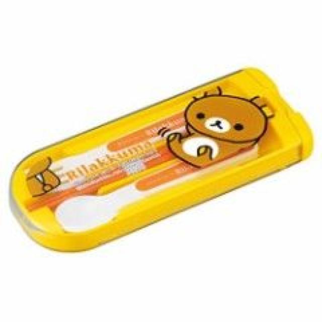 《New》リラックマ★お子様のお弁当に…お箸&スプーン&フォーク&ケース.セット < インテリア/ライフ 《New》リラックマ★お子様のお弁当に…お箸&スプーン&フォーク&ケース.セット < インテリア/ライフの