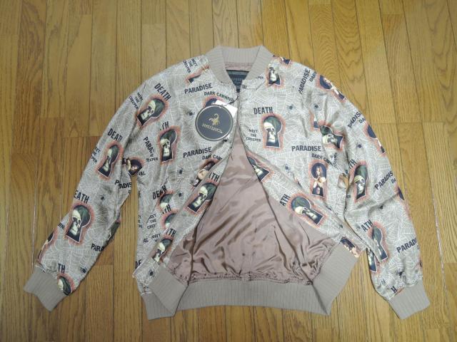 新品 HYSTERIC GLAMOUR ヒステリックグラマー スカジャン S ジャケット シルク スパイダー蜘蛛 スカル 薄手 < ブランド  新品 HYSTERIC GLAMOUR ヒステリックグラマー スカジャン S ジャケット シルク スパイダー蜘蛛 スカル 薄手 < ブランドの