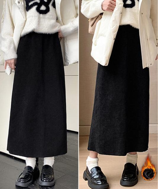 送料無料 新品 裏起毛ロングスカート秋冬スカート2タイプ < 女性ファッション  送料無料 新品 裏起毛ロングスカート秋冬スカート2タイプ < 女性ファッションの