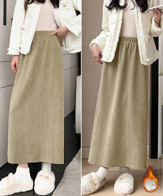 送料無料 新品 裏起毛ロングスカート秋冬スカート2タイプ < 女性ファッション  送料無料 新品 裏起毛ロングスカート秋冬スカート2タイプ < 女性ファッションの