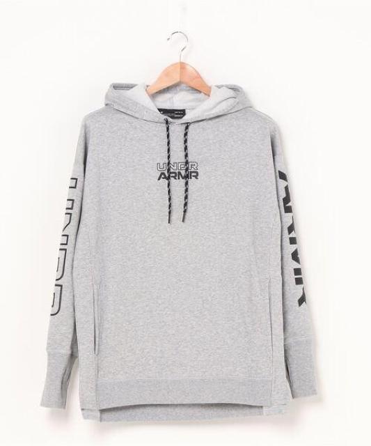 ☆UNDER ARMOUR アンダーアーマー プリント ロゴ プルオーバー パーカー/メンズ/MD☆グレー < ブランド ☆UNDER ARMOUR アンダーアーマー プリント ロゴ プルオーバー パーカー/メンズ/MD☆グレー < ブランドの