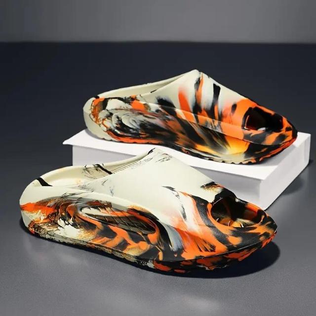 爆ヤス価格1290円★メンズ 滑り止め スリップオンサンダル 厚いクション プラットフォーム ビーチ 26.5cmベージュオレンジ < 男性ファッション  爆ヤス価格1290円★メンズ 滑り止め スリップオンサンダル 厚いクション プラットフォーム ビーチ 26.5cmベージュオレンジ  < 男性ファッションの