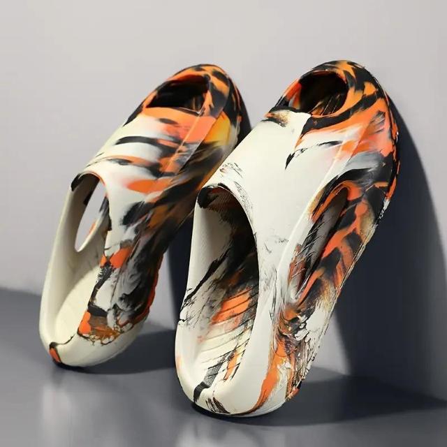 爆ヤス価格1290円★メンズ 滑り止め スリップオンサンダル 厚いクション プラットフォーム ビーチ 26.5cmベージュオレンジ < 男性ファッション  爆ヤス価格1290円★メンズ 滑り止め スリップオンサンダル 厚いクション プラットフォーム ビーチ 26.5cmベージュオレンジ < 男性ファッションの