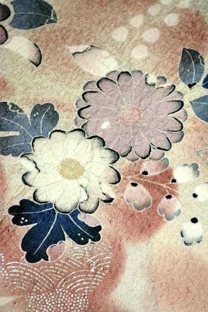 訪問着 中古 最高級 新品同様 暈し染め 絞り 銀彩 花柄 波 1つ紋 身丈169.5cm 裄丈64.5cm 正絹 Y3618 < 女性ファッション 訪問着 中古 最高級 新品同様 暈し染め 絞り 銀彩 花柄 波 1つ紋 身丈169.5cm 裄丈64.5cm 正絹 Y3618 < 女性ファッションの