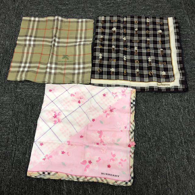 即決 Burberry Burberrys バーバリー ハンカチ 3枚セット < ブランド  即決 Burberry Burberrys バーバリー ハンカチ 3枚セット  < ブランドの