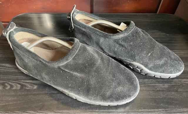 メンズ スニーカー モックシューズ ブラック/スエード サイズ27cm ドライビングシューズ 作業 雨の日 中古品 古着 キャンプ < 男性ファッション メンズ スニーカー モックシューズ ブラック/スエード サイズ27cm ドライビングシューズ 作業 雨の日 中古品 古着 キャンプ < 男性ファッションの