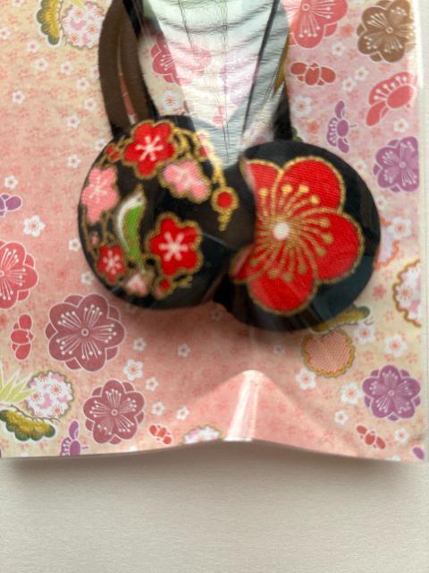 ハンドメイド ヘアゴム くるみボタン 和柄 2.7ミリ < 女性ファッション ハンドメイド ヘアゴム くるみボタン 和柄 2.7ミリ < 女性ファッションの