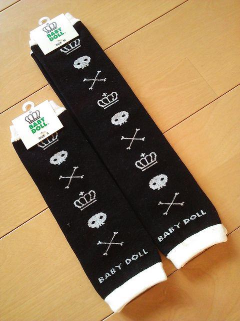 新品ドクロレッグウォーマー黒MベビードールBABYDOLLベビド < ブランド  新品ドクロレッグウォーマー黒MベビードールBABYDOLLベビド < ブランドの
