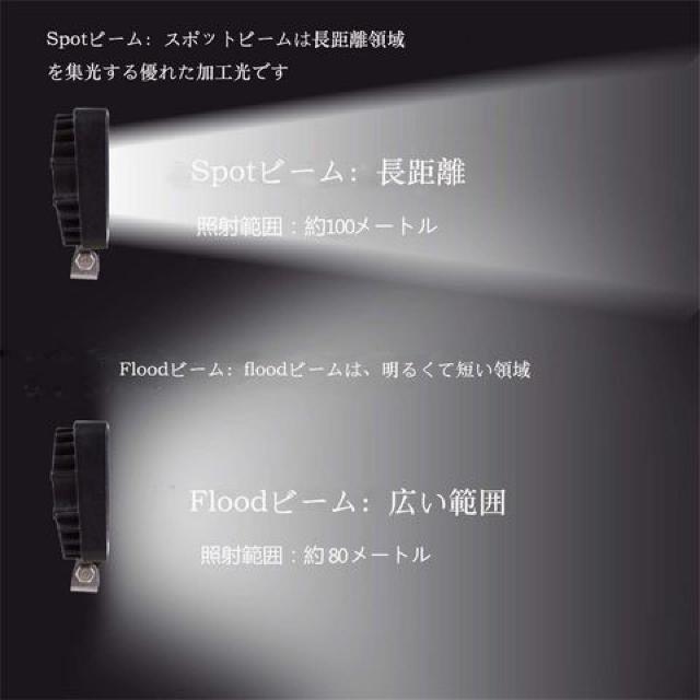 LEDワークライト作業灯2個セット48W 広角投光タイプ12V/24V兼用 < 自動車/バイク LEDワークライト作業灯2個セット48W 広角投光タイプ12V/24V兼用 < 自動車/バイク
