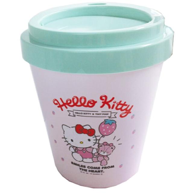 《New》キティちゃん★フタ付・カフェカップ型*ダストボックス/ゴミ箱<ピンク> < インテリア/ライフ 《New》キティちゃん★フタ付・カフェカップ型*ダストボックス/ゴミ箱<ピンク> < インテリア/ライフの