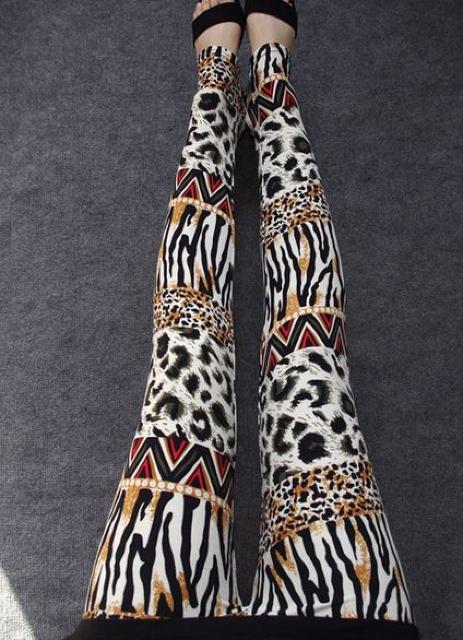 送料無料 レディース ワイルド ミックス アニマル レギンスパンツ 豹柄 縦縞 レギパン < 女性ファッション  送料無料 レディース ワイルド ミックス アニマル レギンスパンツ 豹柄 縦縞 レギパン < 女性ファッションの