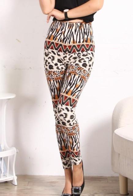 送料無料 レディース ワイルド ミックス アニマル レギンスパンツ 豹柄 縦縞 レギパン < 女性ファッション  送料無料 レディース ワイルド ミックス アニマル レギンスパンツ 豹柄 縦縞 レギパン < 女性ファッションの