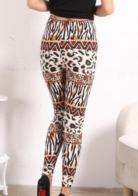送料無料 レディース ワイルド ミックス アニマル レギンスパンツ 豹柄 縦縞 レギパン < 女性ファッション  送料無料 レディース ワイルド ミックス アニマル レギンスパンツ 豹柄 縦縞 レギパン < 女性ファッションの